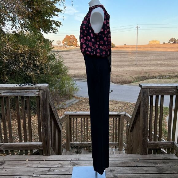 Ramy Brooke Black Leona Burnout Jumpsuit New Size 8 - Picture 3 of 11